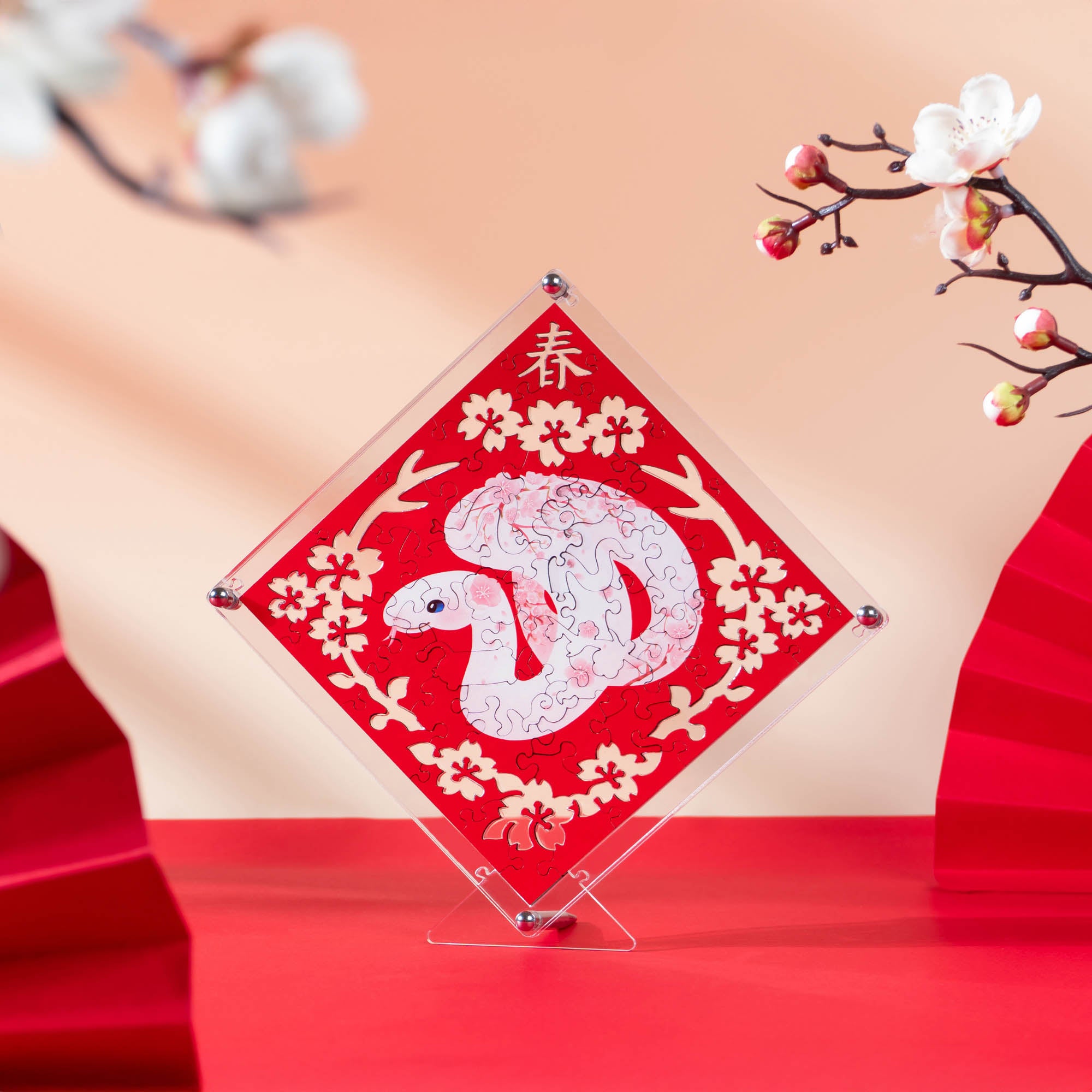 Paper Cutting Spring Couplets-White Snake