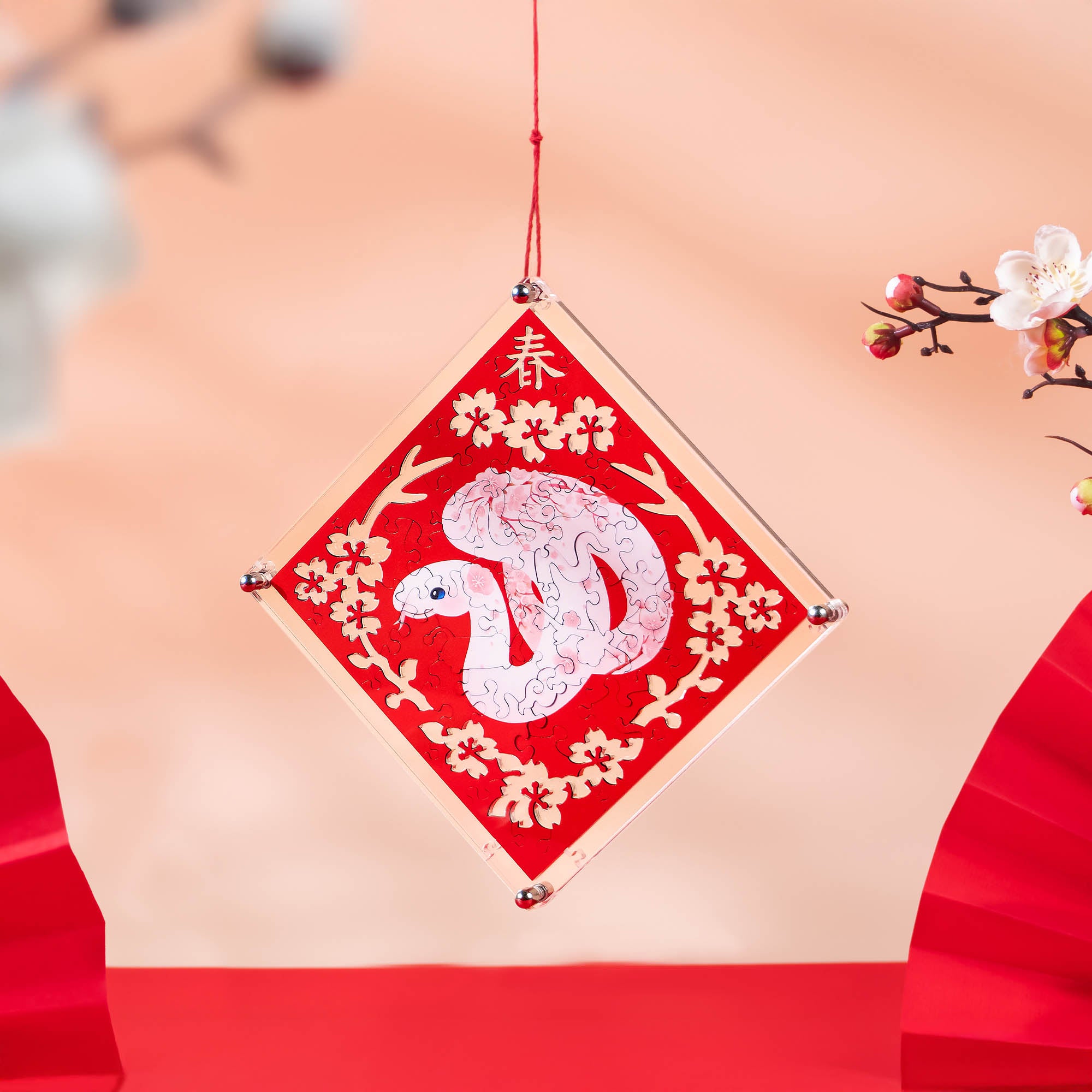 Paper Cutting Spring Couplets-White Snake