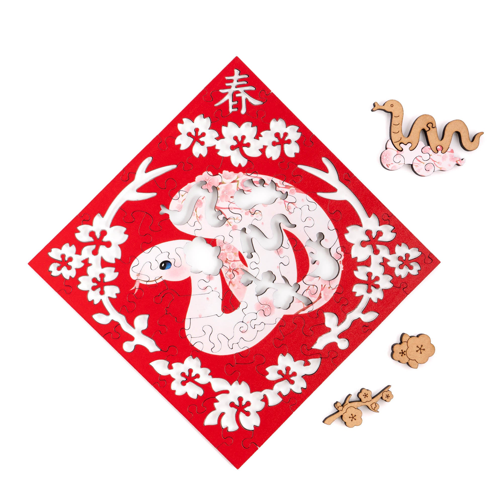 Paper Cutting Spring Couplets-White Snake