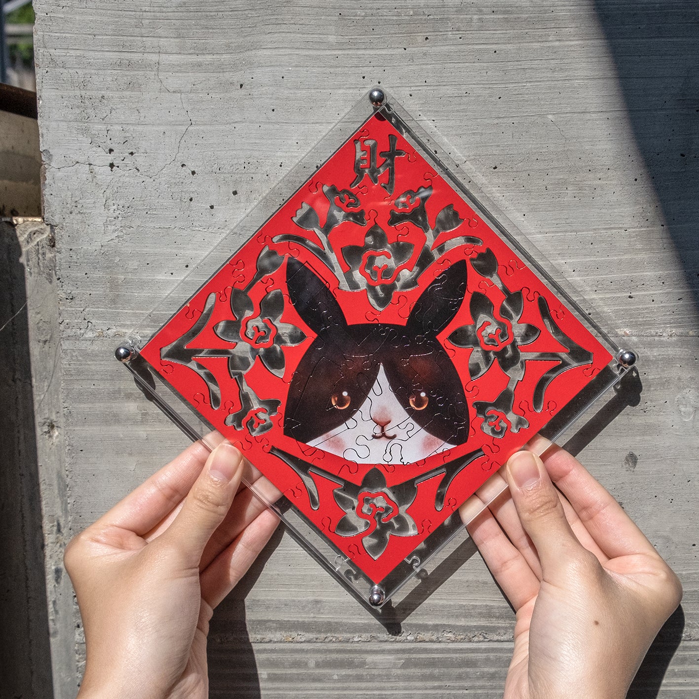 Paper Cutting Spring Couplets-Dutch Rabbit