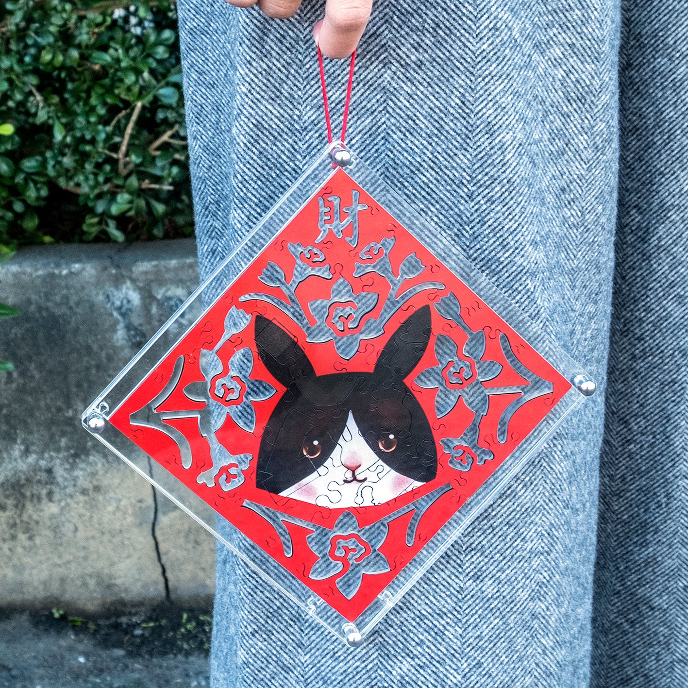 Paper Cutting Spring Couplets-Dutch Rabbit