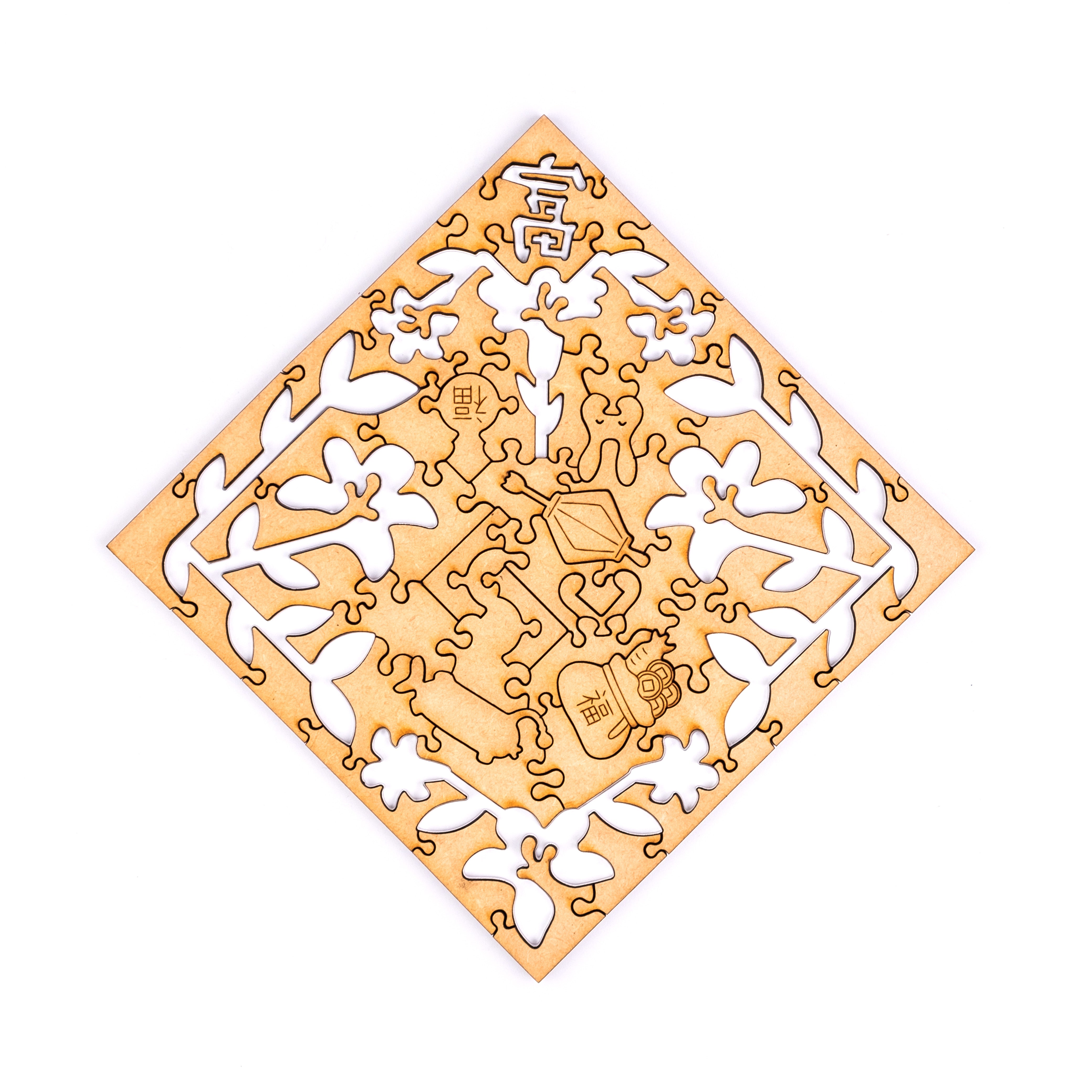 Paper Cutting Spring Couplets-Calico Rabbit