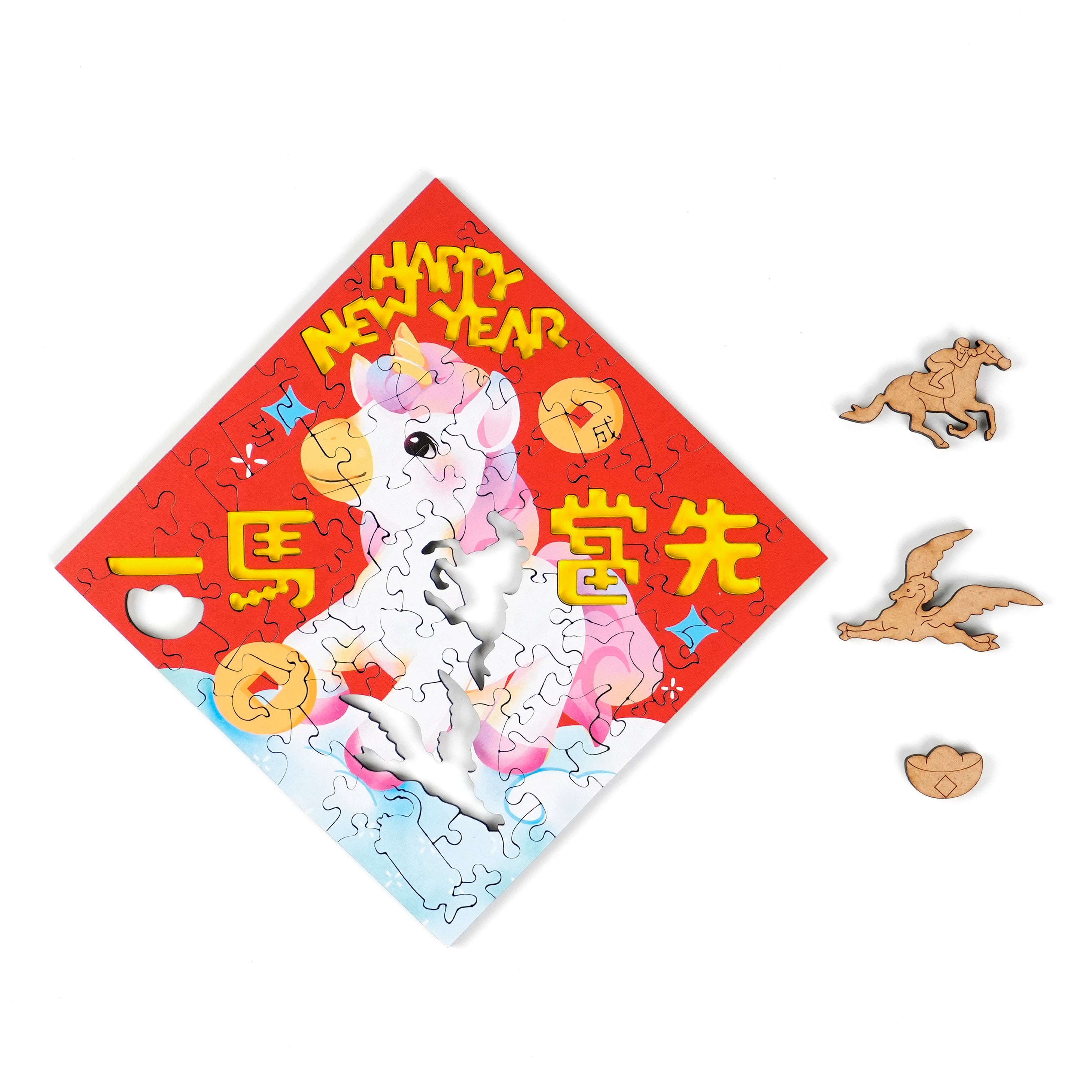 Paper Cutting Spring Couplets - Horse